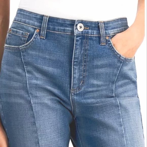 INC | Women's High Rise Slit-Hem Crop Jeans. - Picture 2 of 7